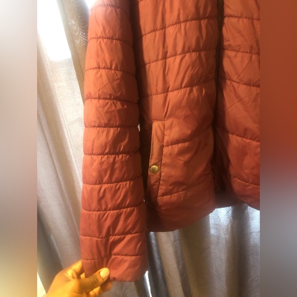 Jack & Jones F/W hooded Puffer jacket (Burgundy) - Picture 3 of 6